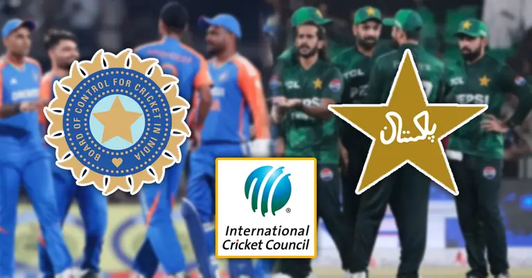 ভারত, পাকিস্তান ক্রিকেট বোর্ড ও আইসিসির লোগো